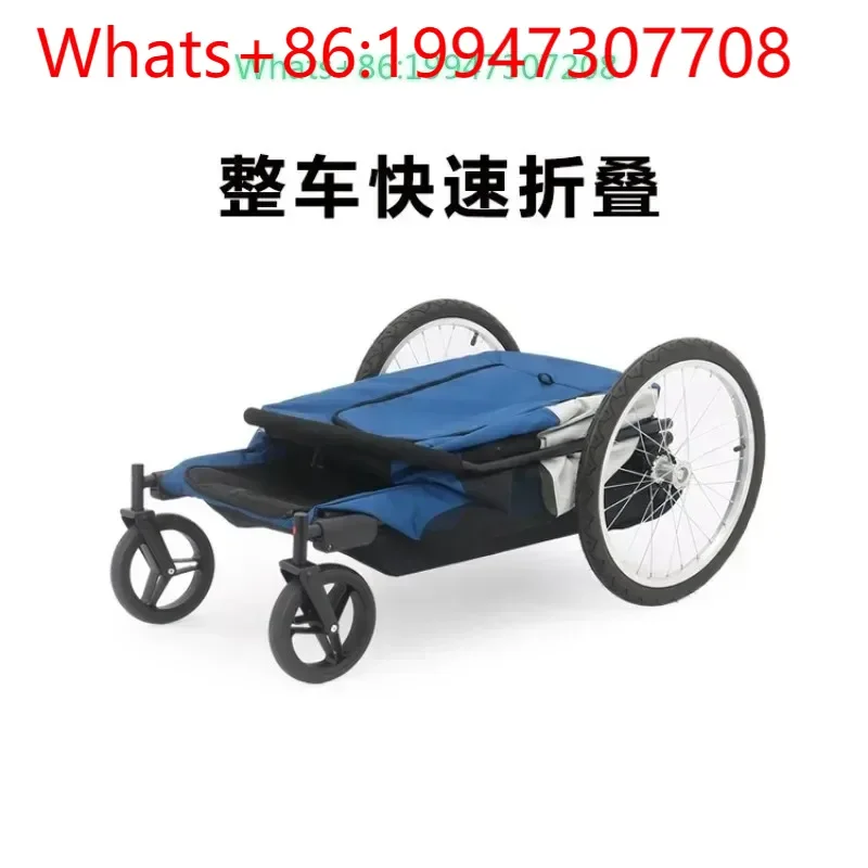 

Breathable folding and disassembly lightweight pet trailer cart medium and large dog outdoor dog walker