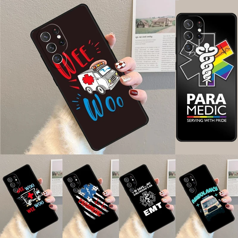 EMT EMS Ambulance Phone Case for Samsung Galaxy note 10 pro S26 Ultra S23 S24 FE S25 S21 S22 PLUS shockproof Cove