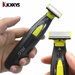 MLG-Afeitadora eléctrica lavable y recargable para hombre, máquina de afeitar para Barba, recortadora corporal, limpieza del cuidado facial del cabello