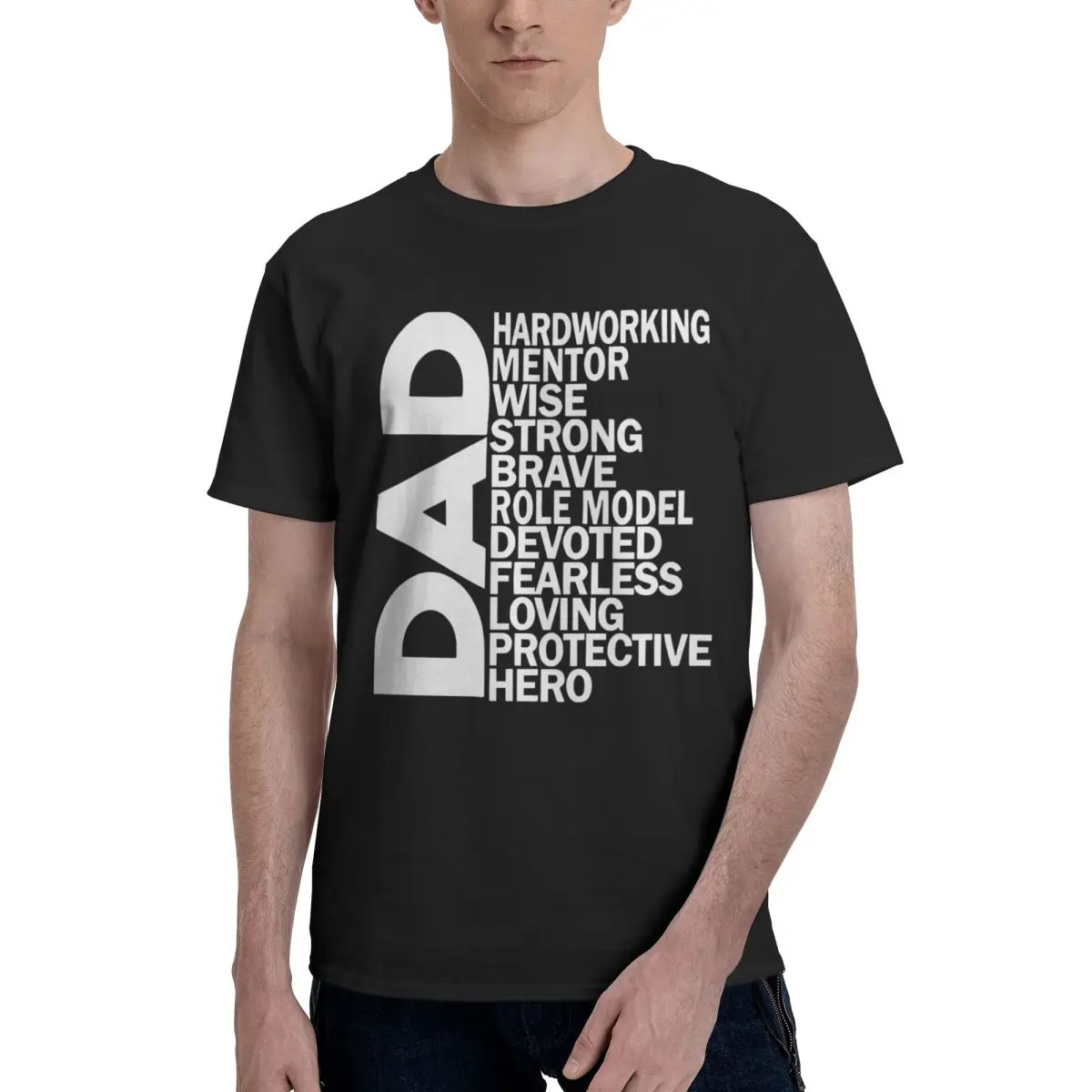 Dad's Hero Traits Hot Sale Movement High grade Title Tshirt Fitness Eur Size
