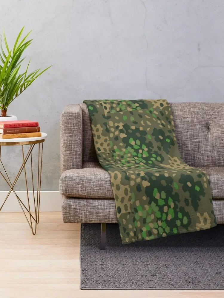 Dot 44 German WW2 camouflage pattern Throw Blanket Polar blanket Cute Blanket blankets for beds  thin blanket