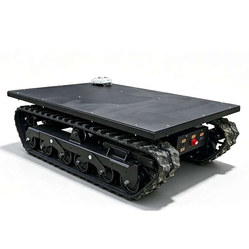 2 Ton Electric Rubber Track Undercarriage Crawler Chassis with Brushless Motor for Garden Lawn Mower Eco-Friendly Customized OEM