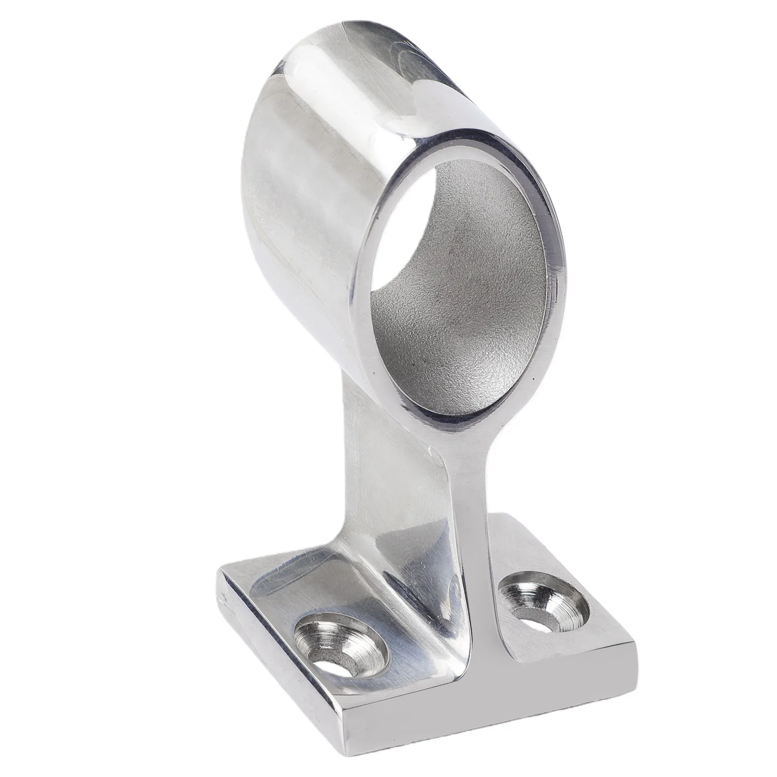 Boat Stanchion Hand Rail Fitting Stainless Steel Mirror Polished Finish 60° Heavy Duty Boat Hand Rail Center Stanchion Bracket
