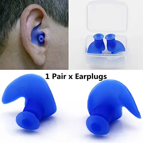 1 Pair Environmental Silicone Spiral Waterproof Dust-Proof Earplugs in Box Water Sports Swimming Accessories