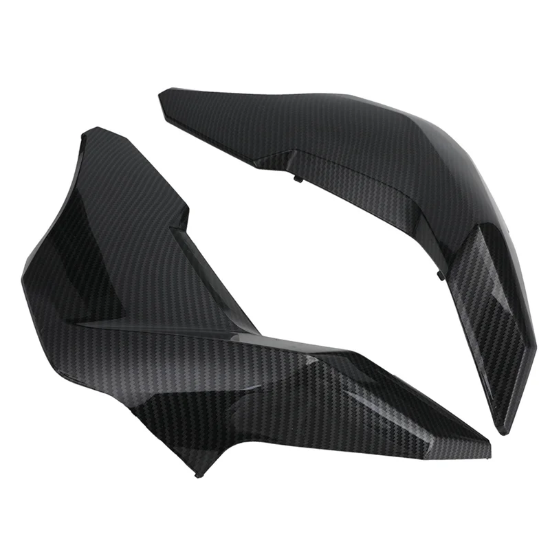 

A82E-2 PCS Motorcycle Tank Side Trim Cover Panels Side Cover Frame Carbon Fiber Pattern Plastic For Honda GROM MSX125 2016-2020
