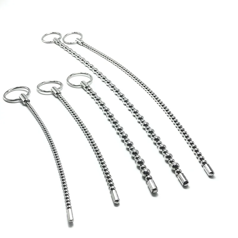 2022 New Stainless Steel Urethral Sound Dilator Male Penis Plug Threaded Urethra Catheter Stimulator Adult Sex Toy For Men Gay