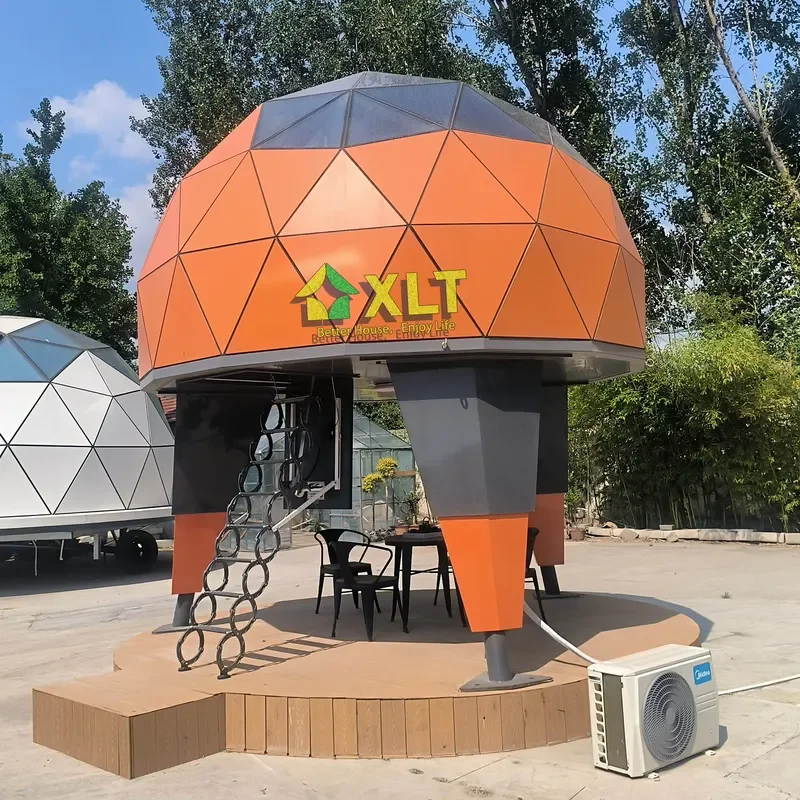 CE Certification Star House Tent 4.16m Dia Geodesic Dome Waterproof for Living Room Bedroom Villa Hotel for