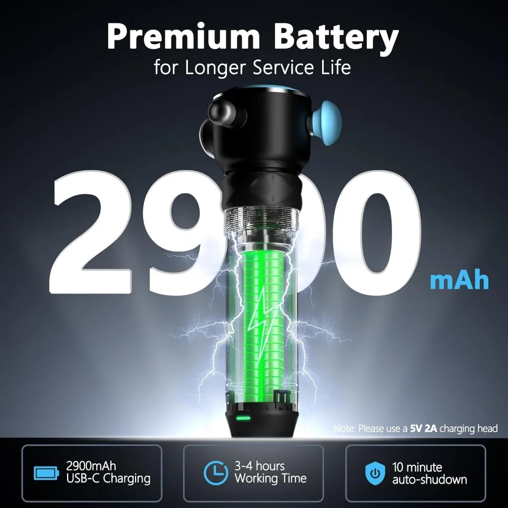 Therapeutic Massager - Handheld deep tissue vibrator massager for systemic pain relief and fascia restriction