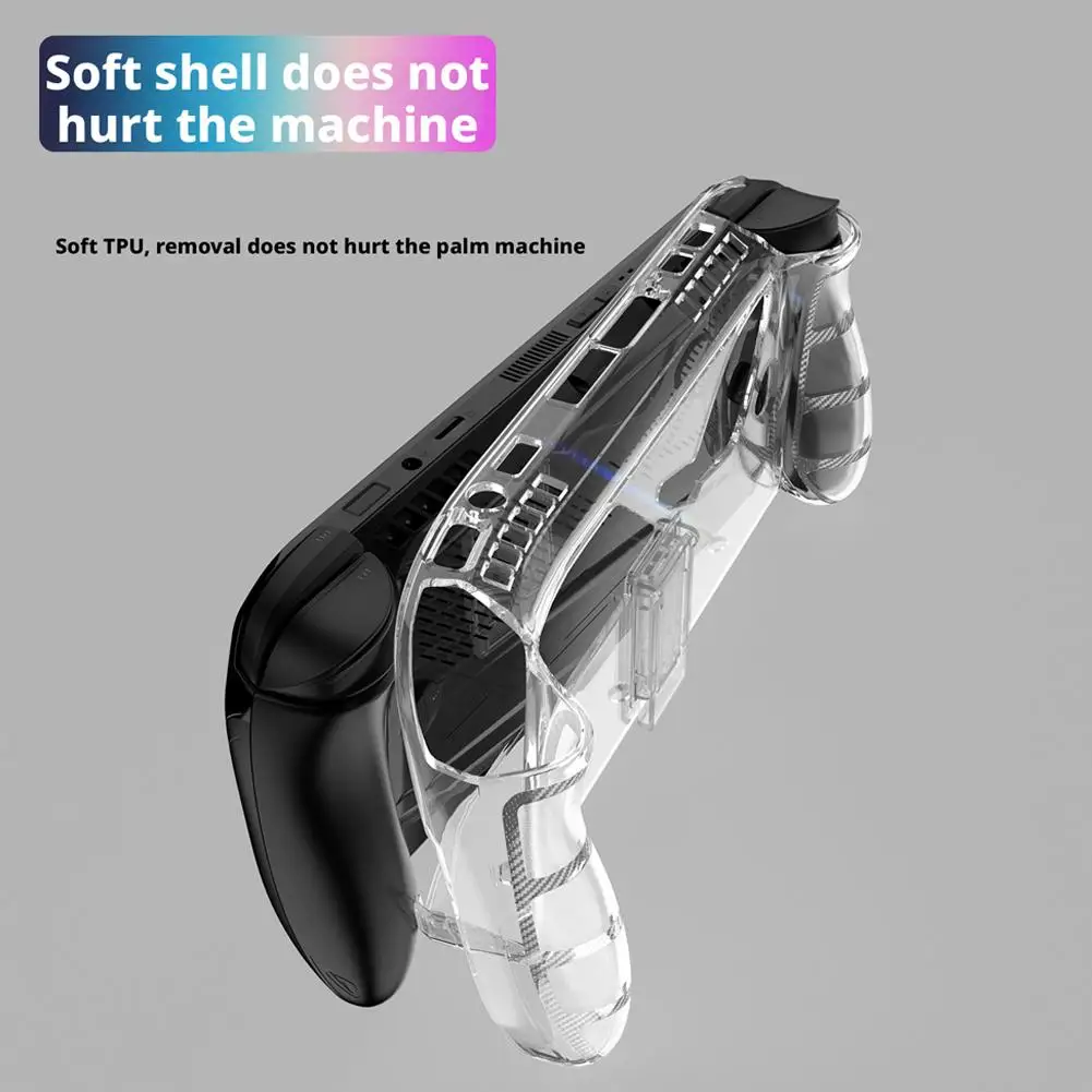 

Прозрачный защитный чехол из ТПУ для ROG Ally/Ally X с подставкой, противоударный, прозрачный, с защитой от падения, витрины RGB Light I6E6