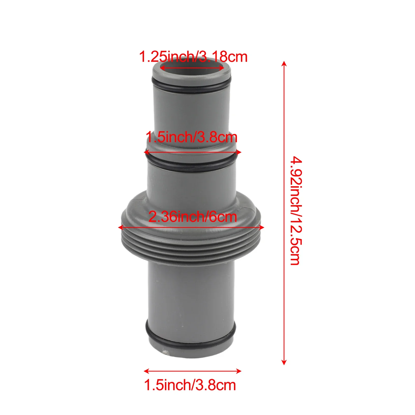 System Hose Connector for Pool Hose Adapter with 38 mm and 32 mm Connectors Assuring Tight Fit for Effective Water Flow