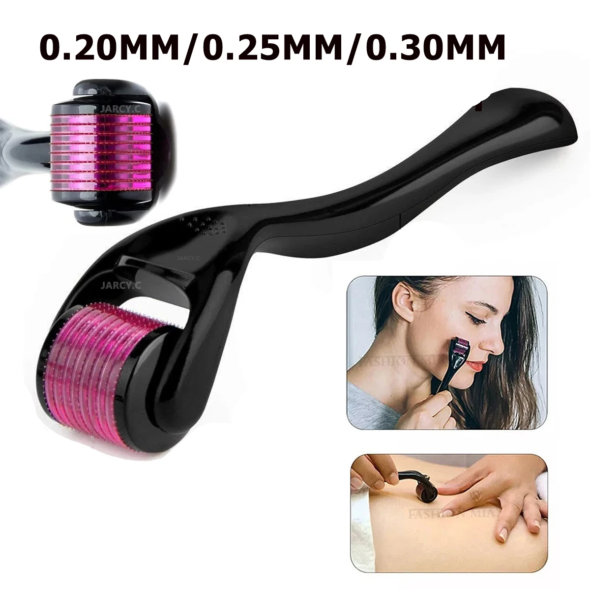 Drs 540 더마 롤러 마이크로 니들 티타늄 Mezoroller Microneedle 수염, 모발 성장 뷰티 스킨 케어 메조테라피 트리트먼트