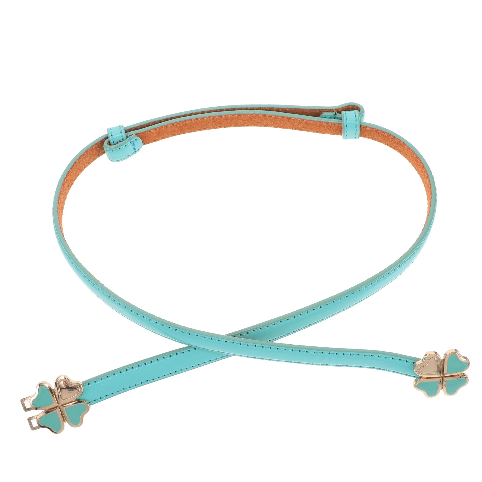 

Leaf Patent Slim Waist Belt Women Candy Color Thin Dress Jeans Pants Stylish Versatile Fashion Ladies Pants Belt