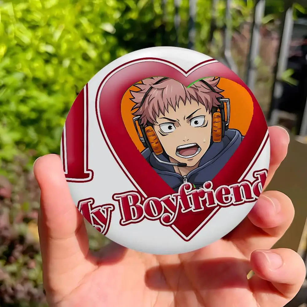 أنا أحب صديقي A-Jujutsu Kaisen شارات صفيح لينة زر دبوس بروش شارة معدنية مخصصة مجوهرات اكسسوارات قبعة حقيبة التلبيب #2