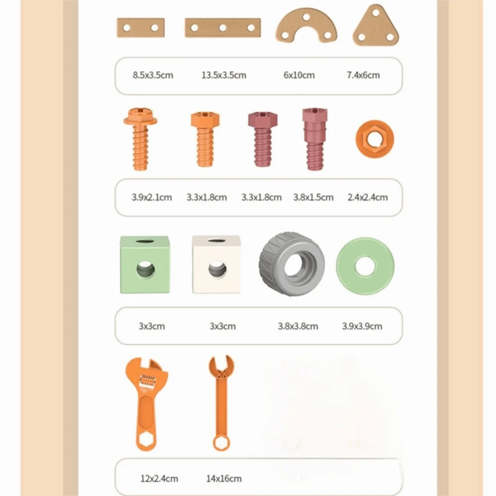 59/100/143 Stuks Kinderen Educatief Simulatie Onderhoud Toolbox Plastic Verjaardagscadeautjes Houten Gereedschap Speelset