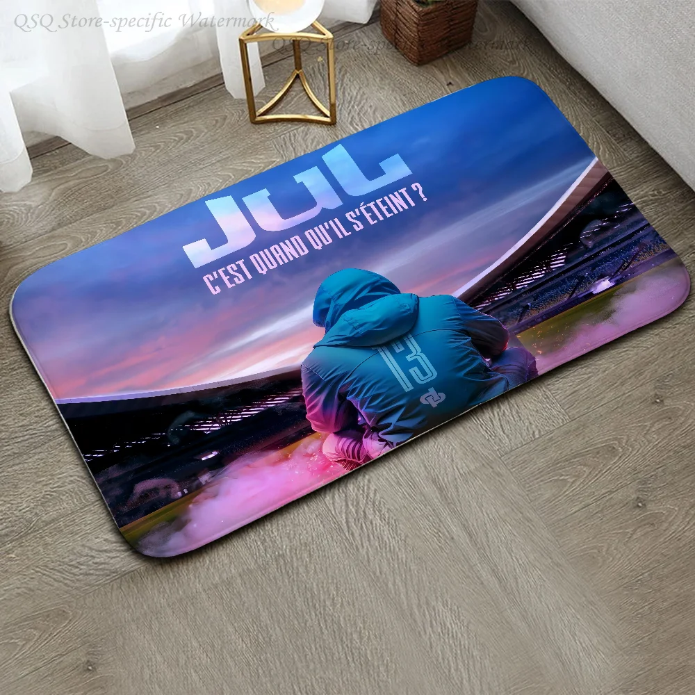 Alfombra de suelo JuL C\'est Pas Des Lol, alfombra antideslizante para cocina y dormitorio, alfombra capitoné hecha a mano, alfombra para entrada de