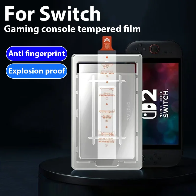 1 Stück Auto-Alignment OneTouch für Nintendo Switch 2, gehärtetes Glas, Displayschutzfolie, Gaming-Zubehör, ultraklares/Anti-Blaulicht