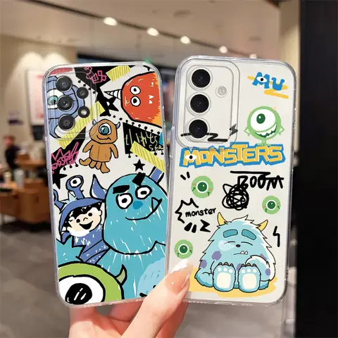 Cartoon Disney Monsters Inc Soft Phone Cover Case for Samsung Galaxy A25 A73 A54 A55 A23 A56 A15 A36 A13 A34 A35 A33 A14 A26 A24