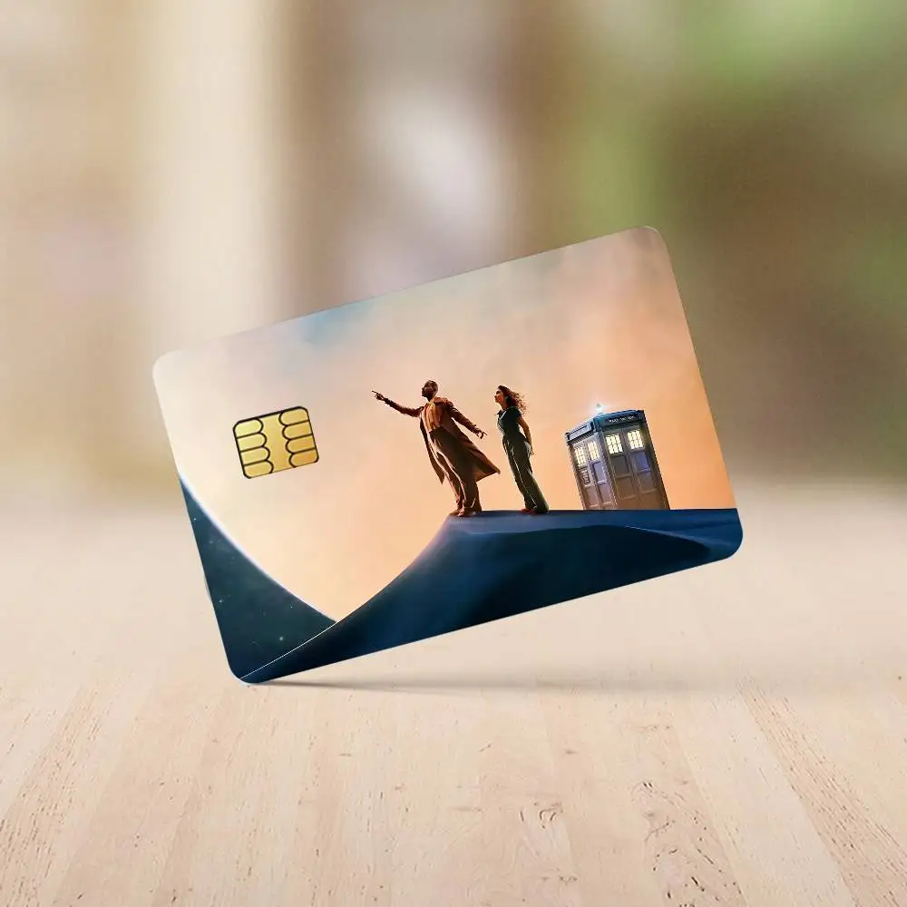 برنامج تلفزيوني D-Doctor W-Who-S ملصقات بطاقات الائتمان الجلد لخصم البنك حماية الزخرفية 4 قطعة ملصق مائي مضاد للخدش مقاوم للماء #6