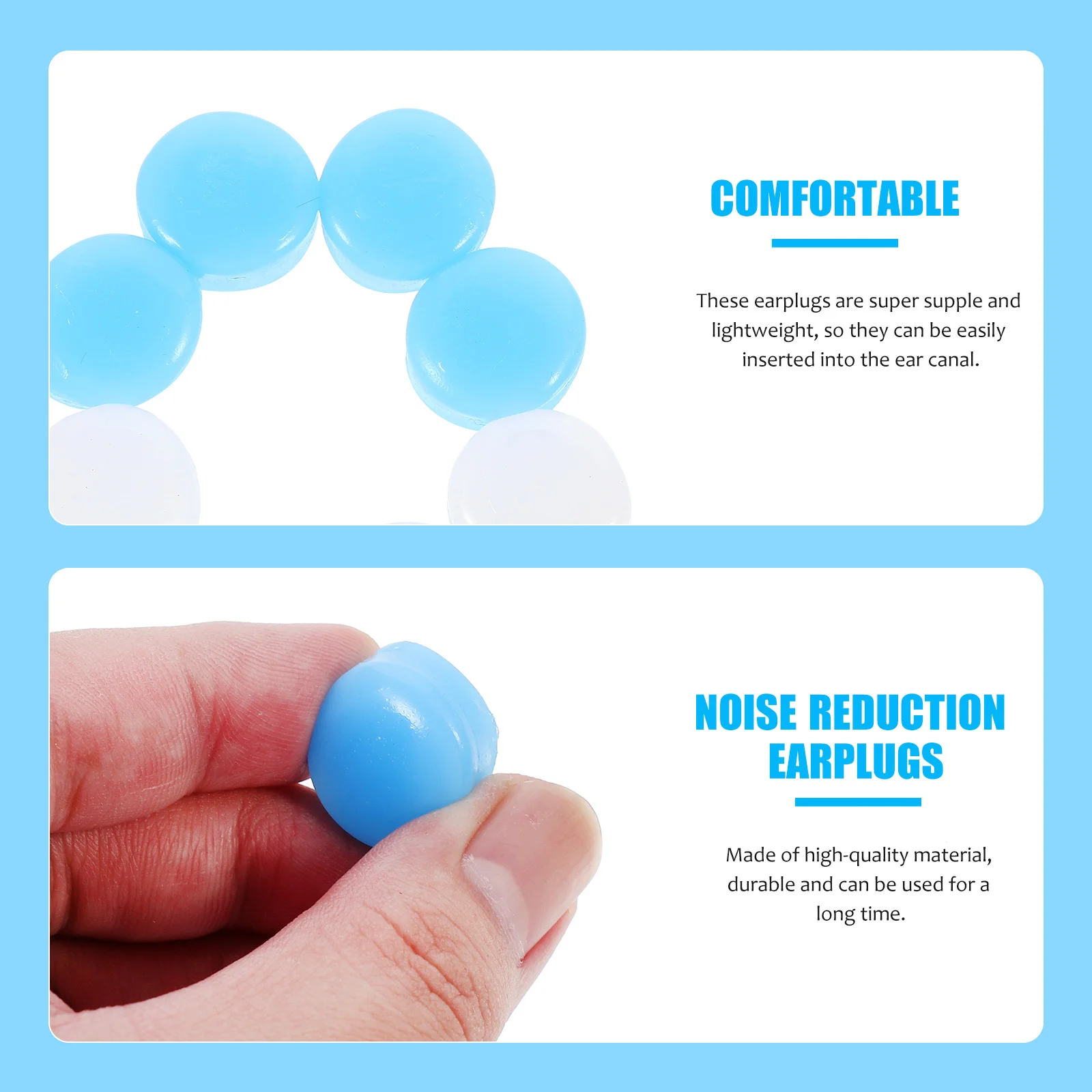 24 قطعة سدادات سيليكون لينة حجب الضوضاء حماية الأذن للنوم سرعة قطار طالب استخدام سدادات الأذن عازلة للصوت