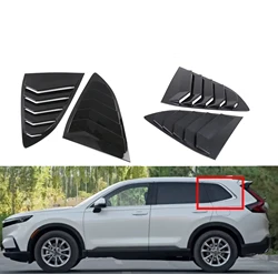 For Honda CR-V CRV 2017 2018 2019 2020 2021 2022 Car Rear Window Louver Shutter Cover Side Vent Blinds Trim Sticker Carbon Fiber