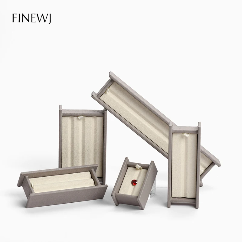 Gemstone Display Groove Tray Magnetic Lid Stone Storage Case Microfiber Leather Gem Box Diamond Grading Plate for Bead Organizer
