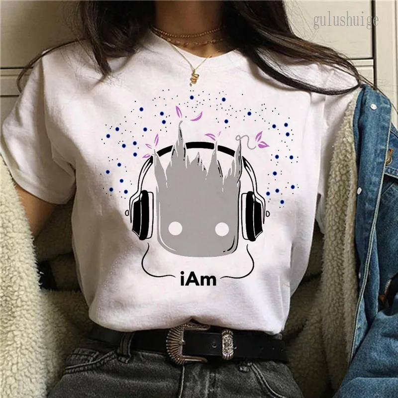 Bady Groot Impresso Tops T Shirt Homens Harajuku Moda Streetwear tshirt Eu Sou Groot Gráfico T-shirt Unisex Tshirt Y2k Tops Masculino