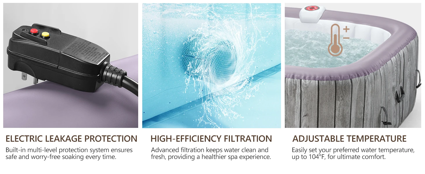 portable hot tub inflatable tub inflatable spa blow up hot tub