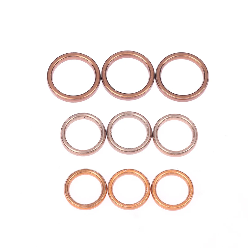 10pcs/set Muffler Exhaust Gasket For Motorcycle GY6 70cc 100cc 110cc 125cc 150cc Scooter Bike ATV Moped Accessories