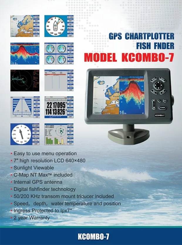 Kcombo-7 7inch ONWA GPS Plotter / Fishfinder