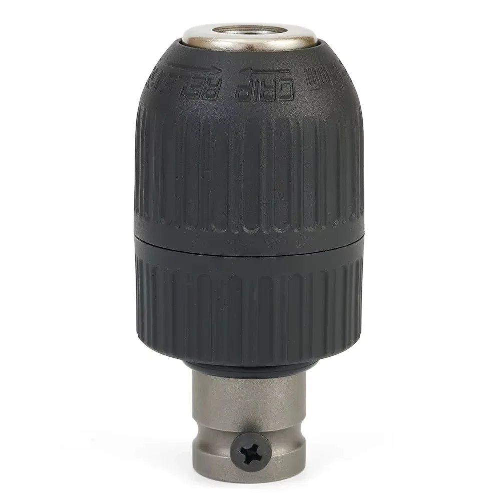 1pc 1/2 20UNF Drill Chuck 1/2 Chuck Adapter 2-13mm Capacity Keyless Chuck 2-13mm Clamp Range For Wrench Conversion Quick Grip