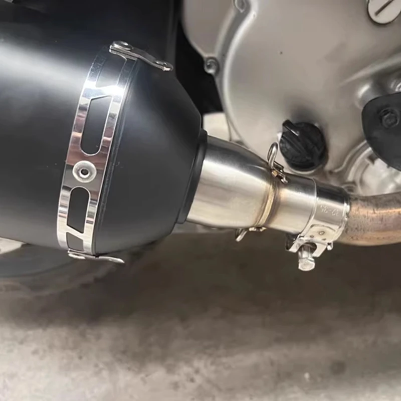 

Motorcycle Modification Exhaust Pipe Middle Section 28Mm Adapter 51Mm Exhaust Non-Destructive Install