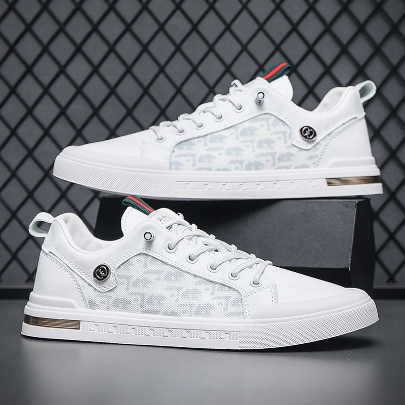

Hot Selling White Brand Sneakers Men Fashion Leather Designer Sneakers Man Luxury Skateboard Shoes Casual Vulcanize Shoes For Me