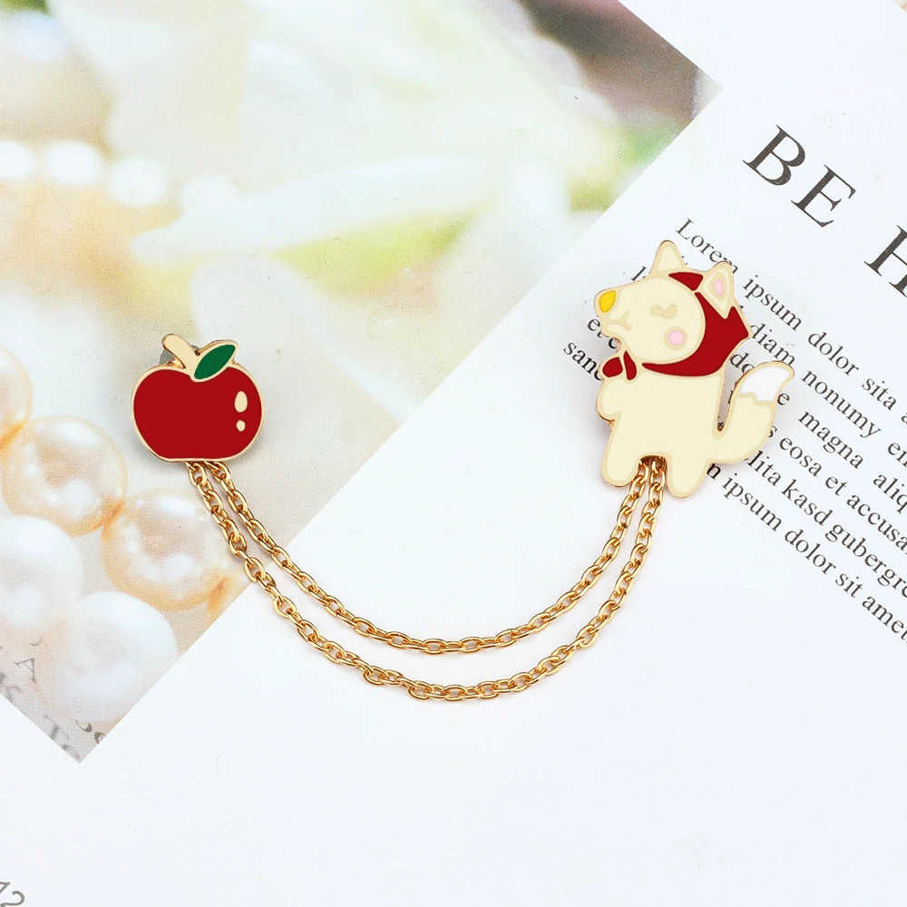 16 style personality metal Enamel pins Lapel Brooches Badges plants animal dog cats egg cloud Women fashion jewelry Gift for her