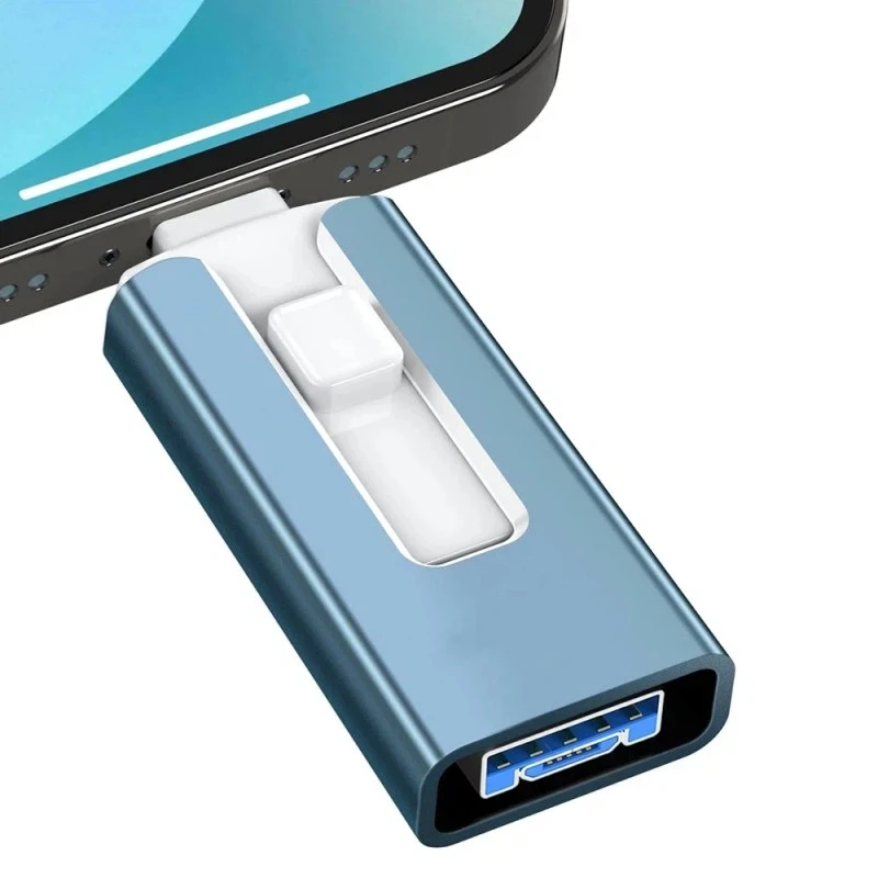 Nieuwe 4 in1 OTG 512 GB 256 GB voor iPhone USB 3.0 Flash Drive 2 TB 1 T Android TYPE-C PenDrive Mobiele Micro USB Memory Stick Drive gratis - afbeelding 1