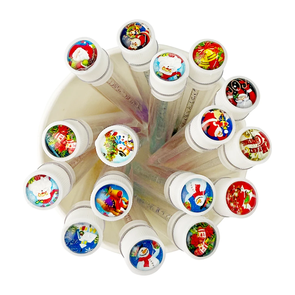 10/25 Uds. Tubos de cepillo de pestañas de Navidad extensión de pestañas cepillos para rímel varita peine para cejas carretes contenedor aplicadores herramientas