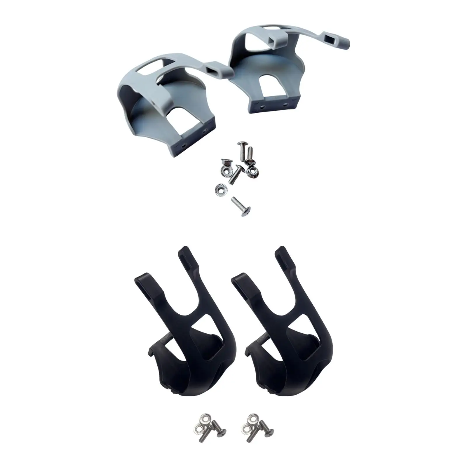 Exercise Bike Toe Clips Mountain Bicycle Half Toe Clips Replace Easy to Install, without Straps for Home Gym Stationary Bikes