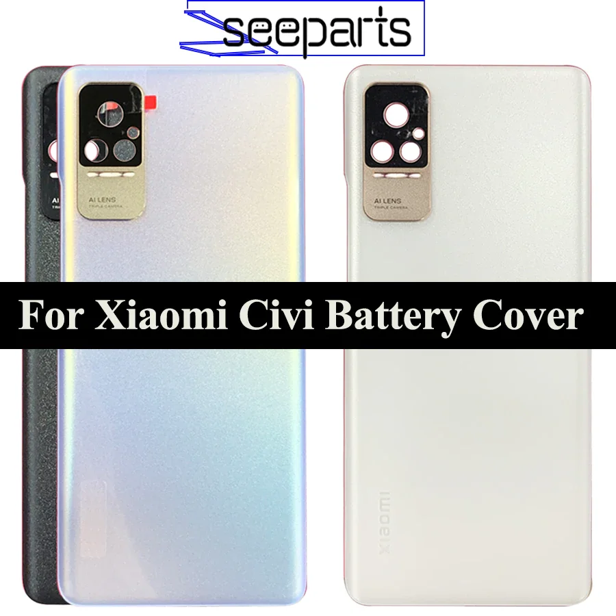 

NEW 6.55" For Xiaomi Civi Back Battery Cover Door Mi Civi Rear Housing Case For Xiaomi Civi Battery Cover