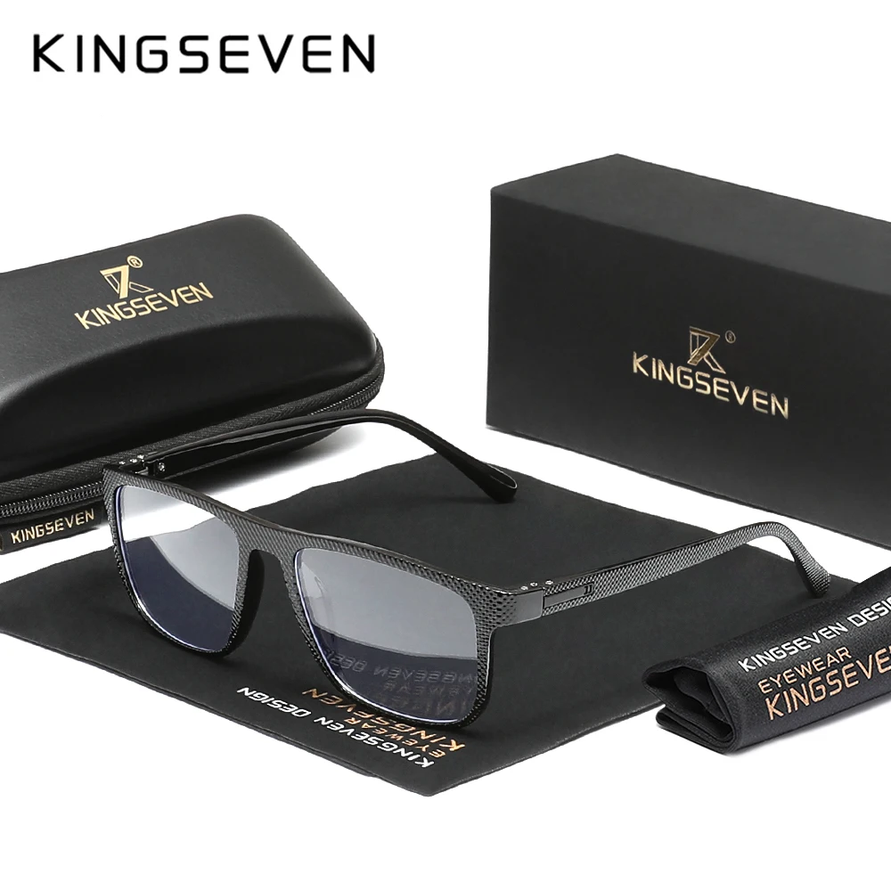 

Модные очки KINGSEVEN с защитой от синего света для мужчин и женщин, защитные компьютерные очки от синих лучей, модные очки с квадратной оправой