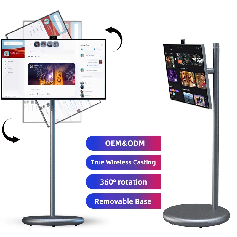 

Пользовательские 6 ГБ Ram 128 ГБ Rom Smart Televisions Android 13 Led Tv 27 дюймов Портативный телевизор Четырехъядерный Wi-Fi 4K Smart Телевизоры для работы