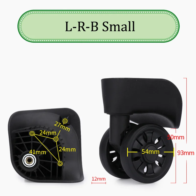Suitable For Hongying L-R Universal Wheel Trolley Case Wheel Replacement Luggage Pulley Sliding Casters Wear-resistant Repair