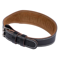 PU Back Waist Support Belt Strap Black Size M Strong Compression Lumbar Brace Protective Strap for Hard Pull Squat