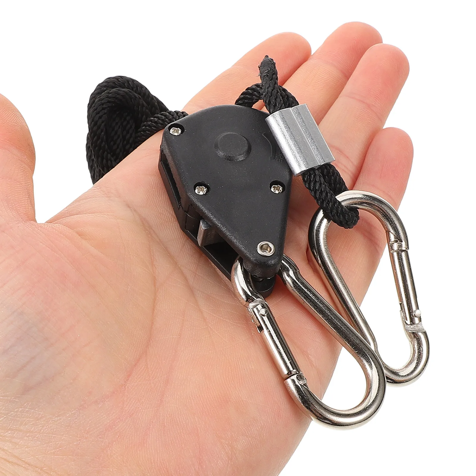 1Pair Heavy Duty Rope Hanger with Metal Gears Ratchets Adjustable for Grow Light Fixtures Indoor Planting Systems