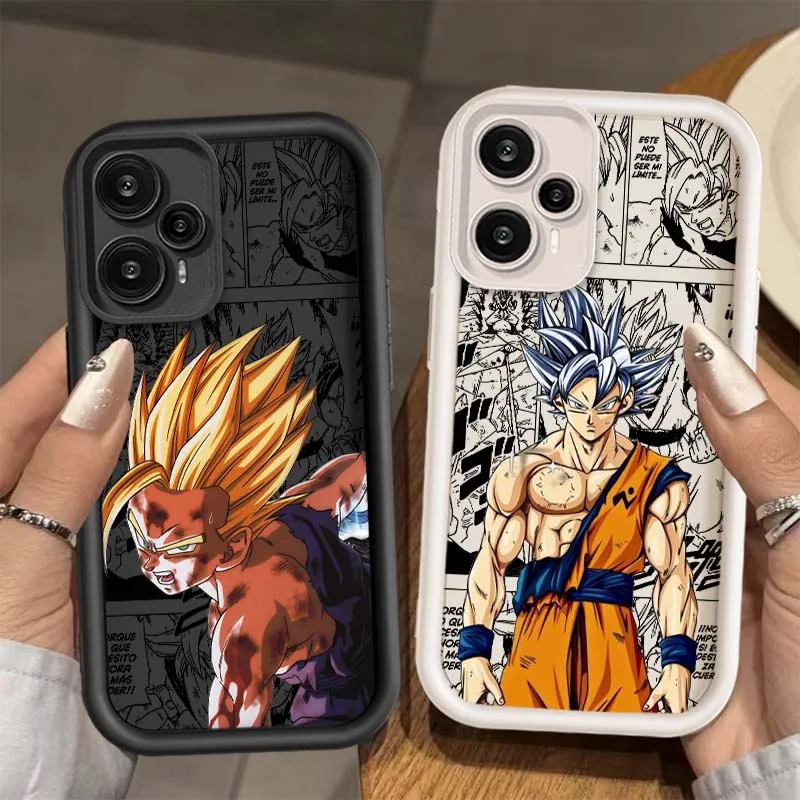 

D-Dragon Ball Goku Gohans For Xiaomi Poco X6 X5 X4 X3 F6 F5 F4 GT M6 M5 Pro Plus 5G Eye Ladder Phone Case Cover