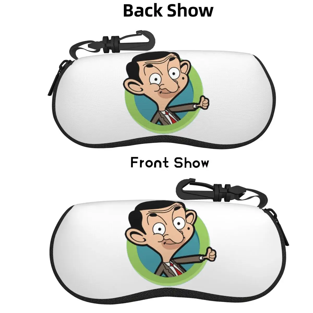 

Mr Bean Shell Glasses Case Protector Sunglasses Box Women Men Soft Eyeglasses Bag Pouch