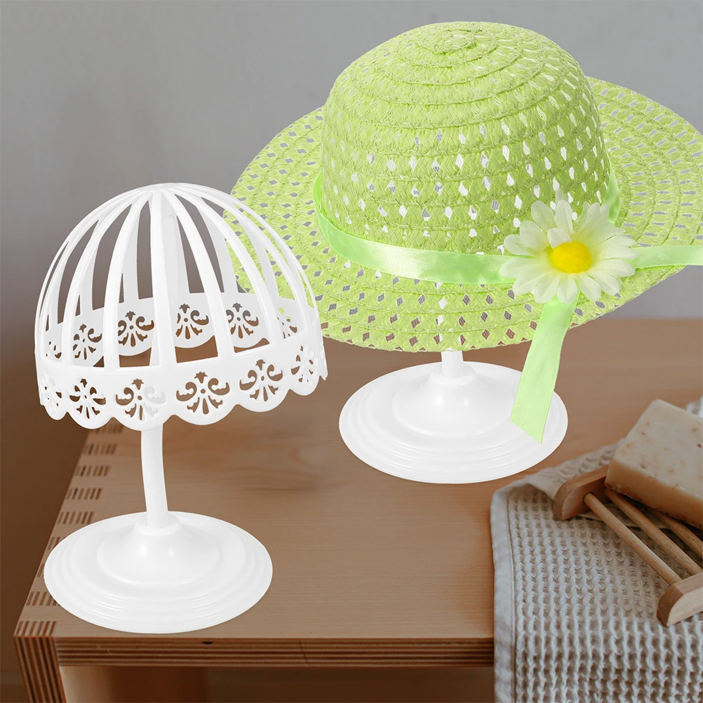 

2pcs Hat Hat Display Racks St Realistic Head Breathable Hollow for Baseball Caps White Closet ganizer Retail Store