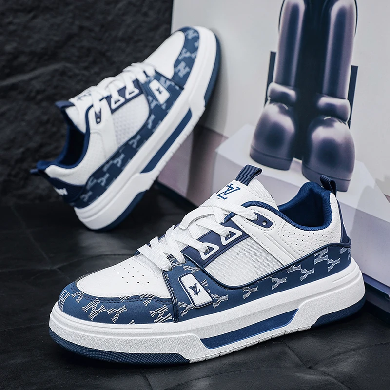 

Fashion New Skateboarding Shoes Men Breathable Low Cut Platform Designer Shoes For Man Trend Letter Printing Skate Sneakers Male