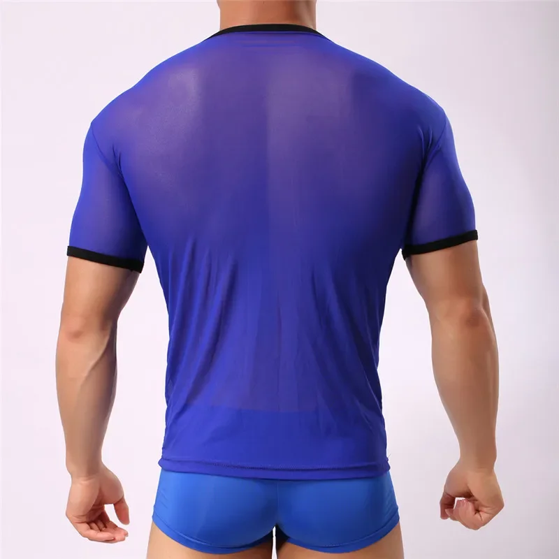 Corpo transparente Shapewear colete para homens, camisetas respiráveis, roupa interior apertada, camisa de emagrecimento, Bodyshaper Slim