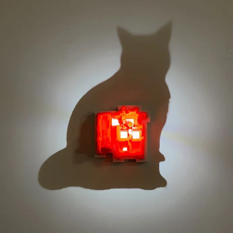 Creative 3DThree-dimensional Flying Bird Cat Modeling Projection Lamp With Battery For Holiday Party Home Decoration Wall Lamp