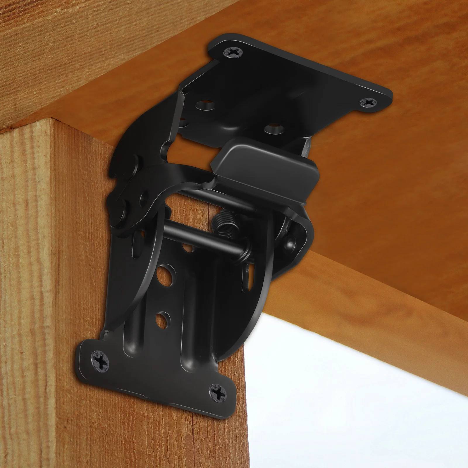 

4Pcs Furniture Hardware Connectors Folding Leg Brackets Self Locking Hinges Heavy Duty Folding Table Legs Cabinets Shelves