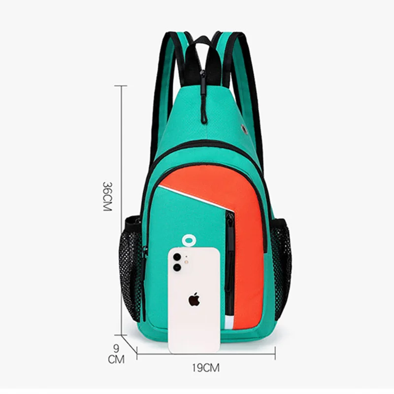 Mini mochila esportiva anti-roubo para homens e mulheres, bolsas pequenas no peito, bolsas de ombro, meninas e meninos